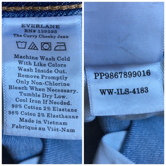 Everlane The Curvy Cheeky Jean High Rise Crop Blue Denim Jeans Size 29 - Picture 12 of 17